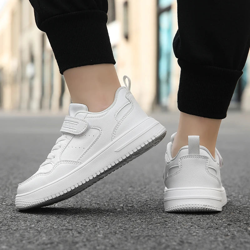New Leather Kids Running Shoes