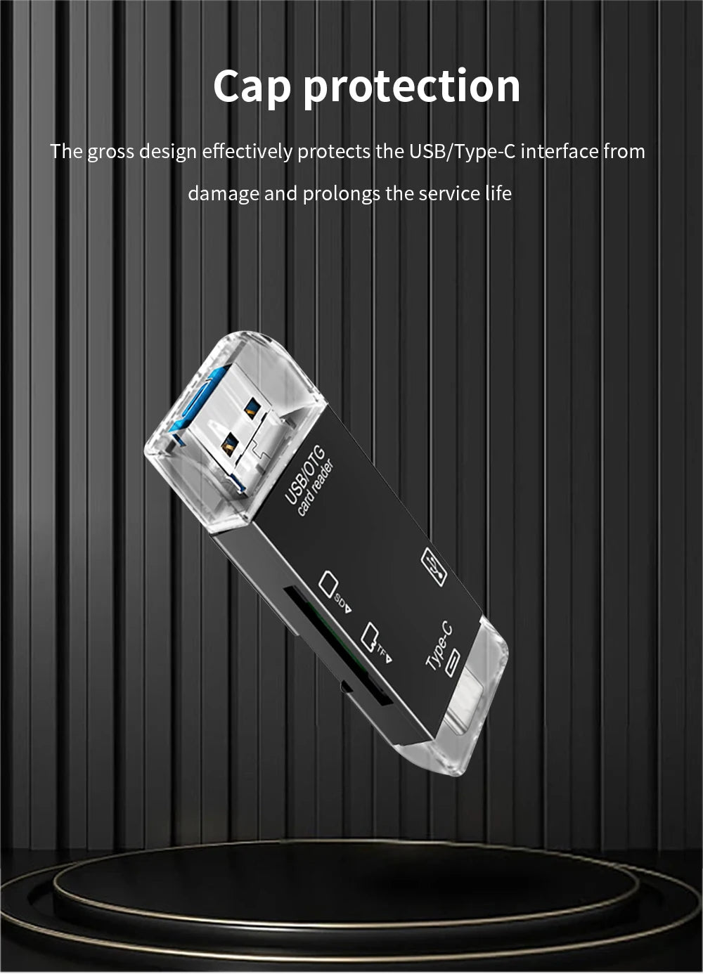 Micro USB Type C Adapter USB TF SD Card Reader USB-C Memory