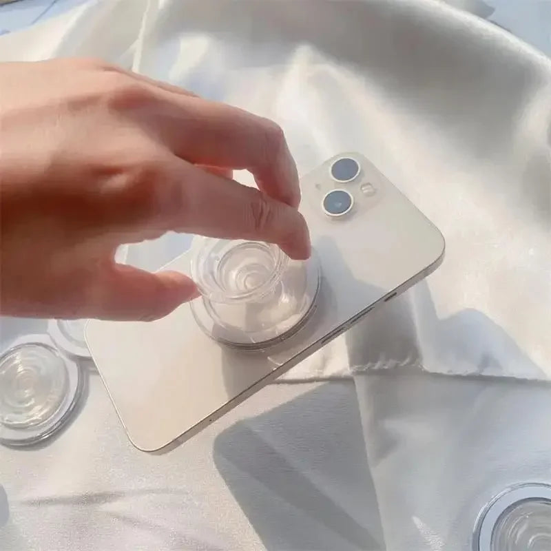 Magnetic Safe Ring Finger Expanding Stand Folding Mobile Phone Grip Holder Socket Pocket Support for iPhone Mac Samsung Xiaomi