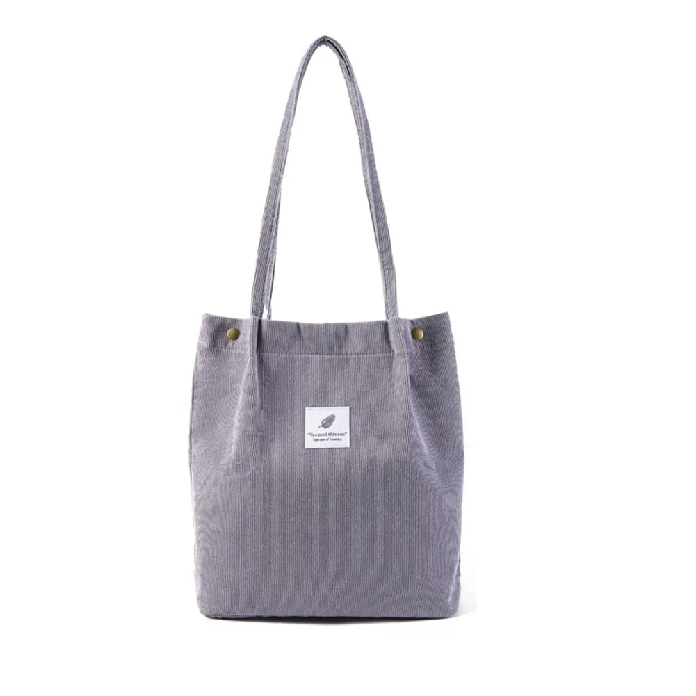 New Women's Solid-Color Canvass Tote Bag