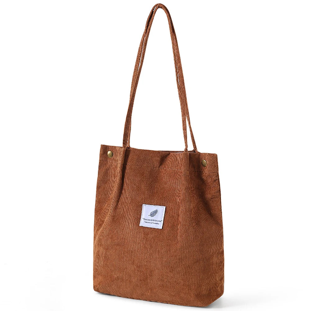 New Women's Solid-Color Canvass Tote Bag