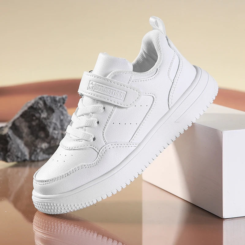 New Leather Kids Running Shoes