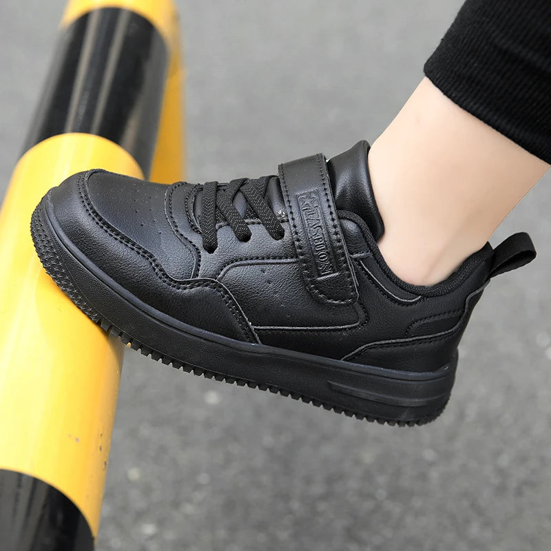 New Leather Kids Running Shoes