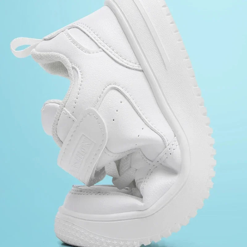 New Leather Kids Running Shoes