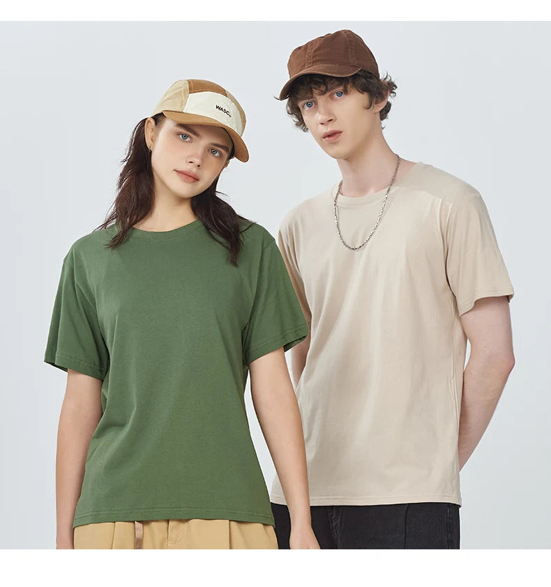 Good Mental State Pure Cotton Short Sleeved t-shirt For Men Women 2024 Summer New Tee Clothes Loose Casual Cartoon Oversized Top