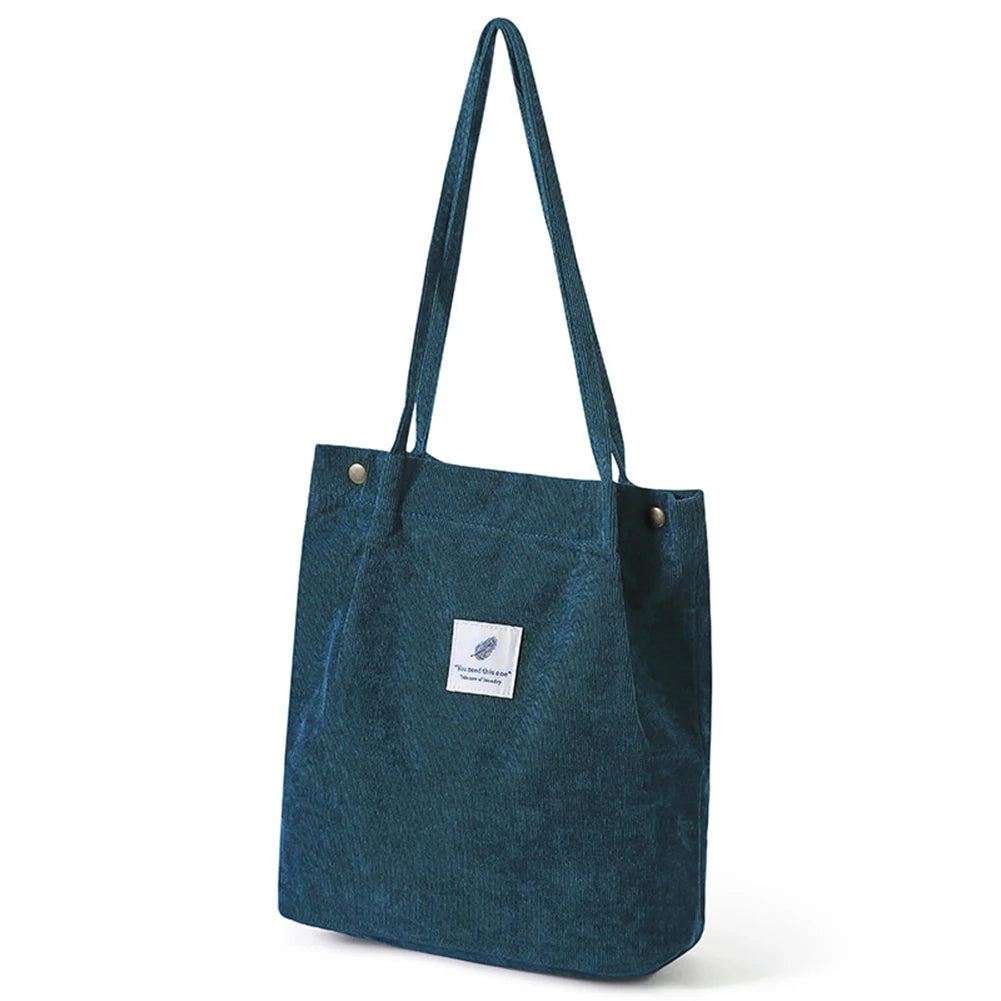 New Women's Solid-Color Canvass Tote Bag