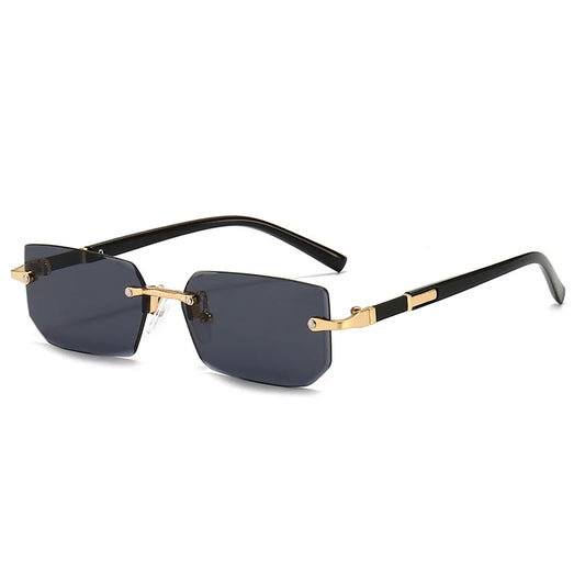 Sunglasses Rectangle Fashion Popular Women and Men Shades Small
