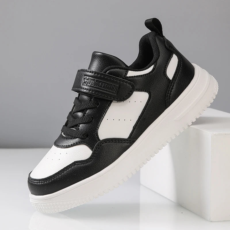 New Leather Kids Running Shoes