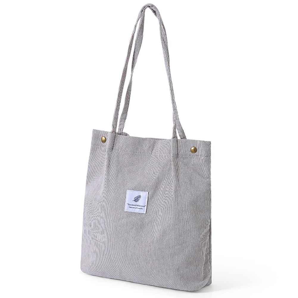 New Women's Solid-Color Canvass Tote Bag