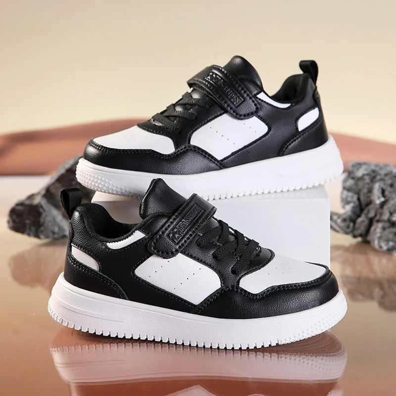 New Leather Kids Running Shoes