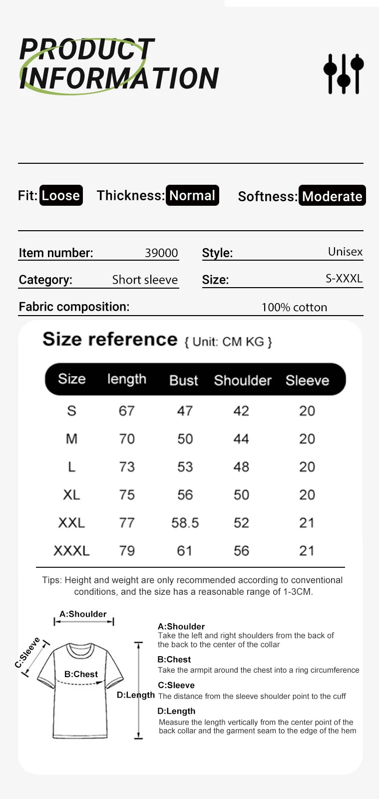 Good Mental State Pure Cotton Short Sleeved t-shirt For Men Women 2024 Summer New Tee Clothes Loose Casual Cartoon Oversized Top