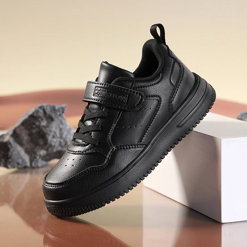 New Leather Kids Running Shoes