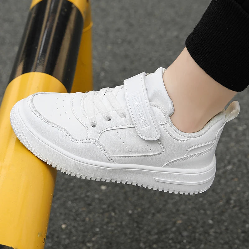 New Leather Kids Running Shoes